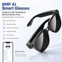 8MP AI Smart Glasses met app-bediening en handsfree opname
