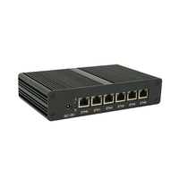 Budget 6 Ports Pare-feu sans ventilateur Mini PC Celeron 4405U 6-7th Gen I3 I5 I7 Prise en charge du routeur Pfsense 6*1G NIC Barebone basse puissance