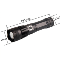 Lampe torche LED XHP50 haute puissance, zoomable, rechargeable, compatible 18650 26650 AAA, en aluminium