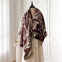 Nouvelle écharpe de style européen et américain-châle automne/hiver, imprimé léopard rétro, vêtements d'extérieur chauds, cache-cou élégant pour femmes