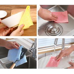 <span class=keywords><strong>Lingettes</strong></span> nettoyantes à l'huile antiadhésives <span class=keywords><strong>lavables</strong></span> en tissu jetable pour la cuisine - Product Image 5