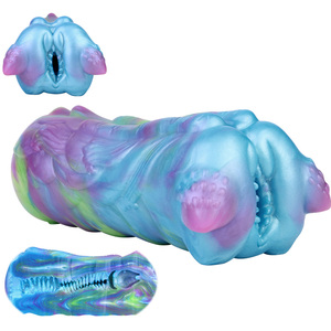 GEEBA fantasia coniglio animale masturbatore morbido Silicone maschile masturbazione realistico Vagina prostata massaggiatore giocattoli sessuali per gli uomini - Product Image 1