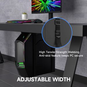 ZJJ004 30kg Heavy Duty Computer Tower Holder Hanger Ajuste de altura Gaming Esports PC Computer CPU Stand - Product Image 2