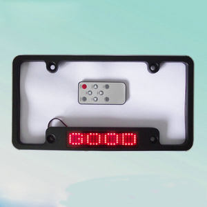 CE RoHS 12V 7X23pixel Extérieur Rouge USA Led Cadre D'<span class=keywords><strong>immatriculation</strong></span> pour Voiture LED <span class=keywords><strong>Plaque</strong></span> De Voiture avec Télécommande - Product Image 2
