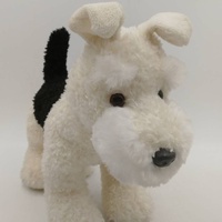 Vente en gros de jouets en peluche pour chiens 10 pouces, crème debout et noir