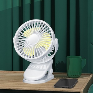 USB Rechargeable 360 Degree Adjustable <b>Plastic</b> Desk <b>Table</b> Fan <b>Foldable</b> Handheld Wall Hanging for Bedroom Outdoor Use English - Product Image 3
