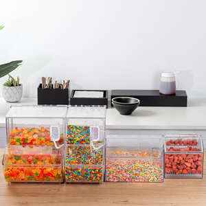 High Clear Plastic Candy Jar Spice Display <b>Boxes</b> Grain Rice <b>Sweet</b> Food Bulk Food Nut Storage Container - Product Image 4