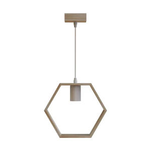 Lampada a sospensione in legno E27, design moderno, ideale per illuminare e decorare spazi interni con stile. - Product Image 1