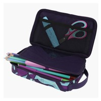 Nouvelles trousses à crayons souples à fermeture éclair pour la sublimation personnalisée, pour filles et garçons, pour l'école et les voyages, avec poignée