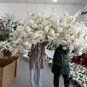 IF <span class=keywords><strong>G</strong></span> - Camino de Mesa Floral Decorativo en Oferta, Arcos Blancos de Lujo para Decoración de Recepciones de Boda - Product Image 4