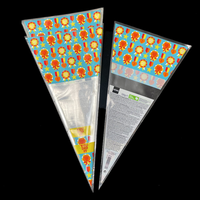 8 ''12'' 14 ''16'' 18 ''Sac à cornet de crème glacée en triangle personnalisé Équipement de boulangerie Décoration de gâteau Sac à douille et sac à pâtisserie