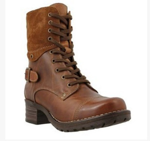 Man Leather <b>Boots</b> Ankle Lace-up Round Toe Rubber Outsole Warm Plush Lining Autumn Style Waterproof Casual <b>Boots</b> Wholesale - Product Image 2