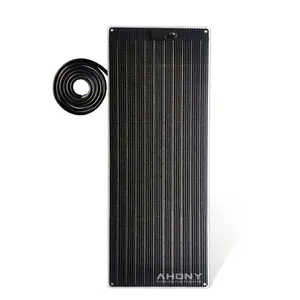 50w walk drive on semi rigid solar panel saltwater proof mono perc cell for boat marine yacht rv nautic ce IEC charging battery