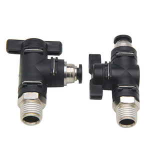 Válvula manual neumática Wentai de 1/2 pulgada con rosca recta para tubo de aire, interruptor para equipos automatizados - Product Image 1