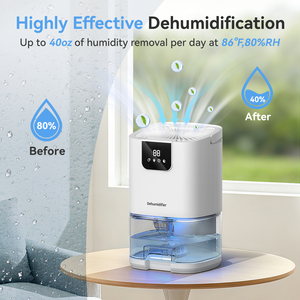 Deshumidificador Portátil Pequeño 2026 Más Vendido, Elimina la Humedad, con Ajuste de Velocidad, Temporizador, Tanque de Agua Extraíble de 1L - Product Image 2