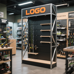 Bền Treo Tường Có Thể Khóa Cần Câu Hiển Thị Đứng Với 360 ° Rotation - Anti-Scratch Tiết Kiệm Không Gian Rod Chủ Đối Với Trang Chủ - Product Image 3