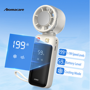 <span class=keywords><strong>Ventilador</strong></span> <span class=keywords><strong>de</strong></span> Mano Aromacare con Compresa <span class=keywords><strong>de</strong></span> <span class=keywords><strong>Hielo</strong></span>, 200 Velocidades, Plegable, 4000mAh, <span class=keywords><strong>Ventilador</strong></span> <span class=keywords><strong>de</strong></span> Mano Refrigerante con Banco <span class=keywords><strong>de</strong></span> Energía para Viajes al Aire Libre - Product Image 3
