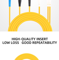 Kabel Patch SC APC Singlemode G657A1 Serat Optik Jumper Jaket LSZH Stabilitas Tinggi untuk Proyek FTTH