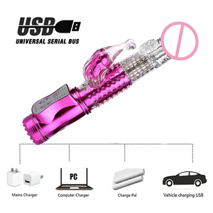 10 frekuensi baterai kristal ungu merah muda ayunan berputar getaran wanita <span class=keywords><strong>Jack</strong></span> g Spot kelinci <span class=keywords><strong>Vibrator</strong></span> untuk pasangan alat seks - Product Image 3