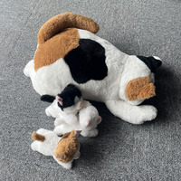 Promotion exceptionnelle : adorable chat en peluche réaliste, doux et confortable, en tissu blanc, personnalisé, mini peluche pour bébé et enfants