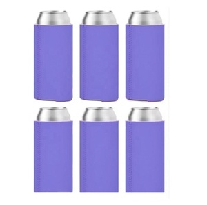 6pcs Standard Can <b>Cooler</b> Sleeve Soft Insulated Reusable Non slip <b>Drink</b> for Hard Seltzer Beer Soda Energy <b>Drinks</b> and Water Bottle - Product Image 2