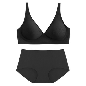 En Gros OEM Pantalon Push-up Sans Armature Soie Glacée Nuisette Soutien-gorge Gelée et Ensembles Culottes Soutiens-gorge Sans Coutures Maillot de Bain BH Soutien-gorge Culottes Sans Couture - Product Image 4