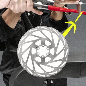 จานเบรกเหล็ก TR160/180/203มม. สำหรับจักรยานเสือภูเขาและจักรยานเสือหมอบระบบเบรกไฮดรอลิก - Product Image 3