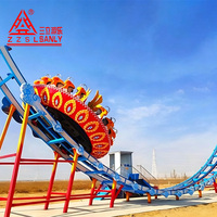 Manège Soucoupe Volante UFO avec Sièges Rotatifs - Attraction de Fête Foraine Emotionnante pour Enfants et Adultes
