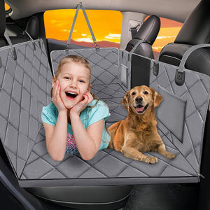 Extenseur de siège arrière pour chiens, lit pour chien à fond rigide, housse de siège de voiture pour animaux de compagnie pour siège arrière, hamac de voiture imperméable pour chiens pour SUV et camion - Product Image 3