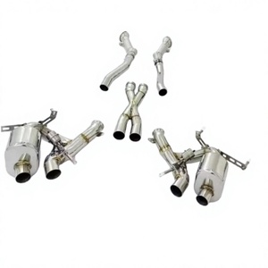 Tubo de Escape Trasero de Acero Inoxidable con Acabado Espejo de 1.5mm para Ferrari 812 Superfast/Competizione/GTS 6.5L V12, Tipo X - Product Image 1