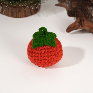 Handmade Crochet trái cây búp bê thiết lập dễ thương dệt kim bơ táo dưa hấu & hơn may & dệt trang trí nội thất & Quà Tặng - Product Image 3