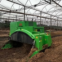 HINDA Machine industrielle de fabrication d'engrais organique composté, retourneur de compost en hauteur, épandeur de fumier de champignon, équipement de mélange
