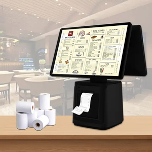 Monitor Pos de pantalla dual de 15,6 pulgadas Pantalla táctil Sistema de punto de venta Pantalla Android Windows Pos Pantalla táctil con impresora - Product Image 2