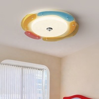 Lampe de chambre d'enfant en acrylique, nuage de dessin animé, plafonnier LED créatif, chambre à coucher, fer, plafonnier LED moderne pour enfants avec télécommande