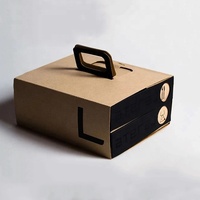 Boîte d'emballage alimentaire rigide personnalisée en papier kraft de haute qualité, avec laminage mat, gaufrage et doublure en éponge, pour aliments pour bébés