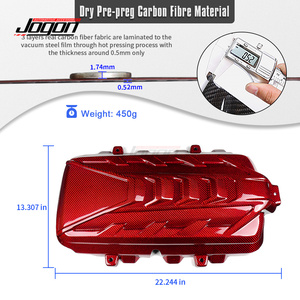 ฝาครอบเครื่องยนต์คาร์บอนสีแดงอะไหล่ภายนอกอุปกรณ์เสริมสำหรับรถลาดตระเวน C8ปลากระเบนเปิดประทุน Z51 <span class=keywords><strong>HTC</strong></span> 2LT 3LT <span class=keywords><strong>2020</strong></span> + - Product Image 3