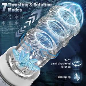 Herren Sexspielzeug Automatischer Stroker Masturbationsmaschine Saugend Vibrierend Stoßend Rotierend Penispumpe Elektrischer Masturbator für Männer - Product Image 3