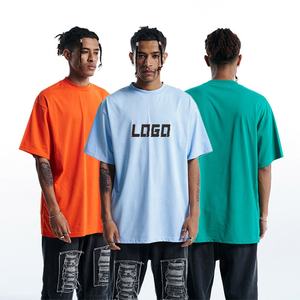 เสื้อยืดโลโก้280แกรมสำหรับผู้ชายเสื้อโอเวอร์ไซส์ผ้าคอตตอน260 220ขนาดใหญ่กว่าปกติ - Product Image 1