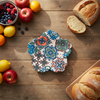 Sous-verres en céramique absorbants, brillants, imperméables, avec base en liège antidérapante, couleur et logo personnalisables pour les boissons