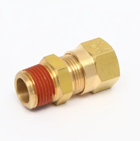 Conectores Neumáticos de Compresión para Frenos de Aire de Alta Resistencia, Kit de Conectores de Latón de 1/4" de Inserción Rápida para Flotas de Semirremolques