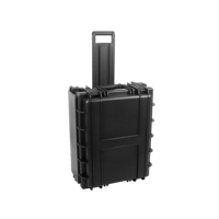 Boîtier de transport rigide pour amplificateur DJ 4U en plastique, robuste, avec roulettes
