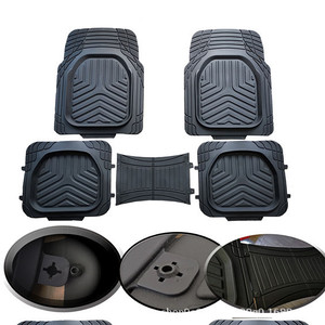 <span class=keywords><strong>Tapis</strong></span> de sol universels en PVC pour <span class=keywords><strong>voiture</strong></span> cinq places, antidérapants, imperméables, transfrontaliers, avec design découpable et ajustement standard - Product Image 2
