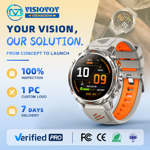 2027 Visiovoy OEM Digital Smart Watch Custom Men Message Notification Round Montre Reloj Fitness Android Waterproof Smartwatch - Product Image 1