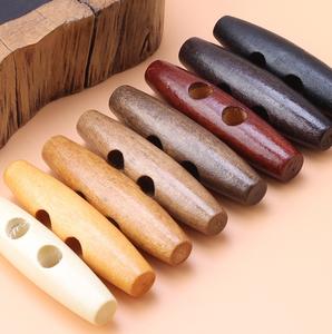 Hot Koop Hout Lange Hoorn Knopen Voor Pak Trui Vest Vrouw Vintage Kids Jasje Houten 2 Gat Knoop Jas Decoratie Mannen - Product Image 6