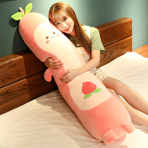 Boneka Bantal Peach Baru, Boneka Alpukat Panjang Super Lembut Isi Kapas PP, Ukuran Besar Grosir untuk Anak-Anak - Product Image 2
