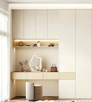 Buffet moderne nordique en bois massif blanc Buffet de cuisine en MDF de luxe tiroir de rangement pour salle à manger maison meubles de salon