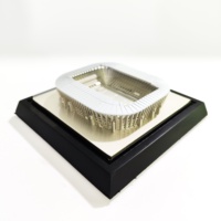 Trophée sportif Plaques en bois Sublimation Qatar Shield Trophée Trophée en alliage de zinc Médaille souvenir personnalisée
