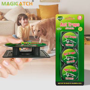 Trampa Adhesiva para <span class=keywords><strong>Hormigas</strong></span> Magicatch, Paquete <span class=keywords><strong>de</strong></span> 3, Sin Aroma, Tamaño Compacto, para Restaurantes, Cafés, Hoteles y Fruterías, Colocación Discreta - Product Image 1