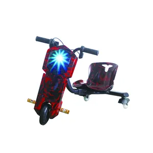 Оптовая продажа, Электрический скутер на заказ, дрифтерная тележка, 5,5 дюйма, цельная шина с фонариком, детский Дрифтерный скутер