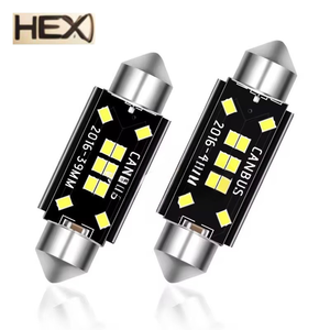 Ampoule LED Festoon Hexing DC 12V pour voiture 31/36/39/41mm C3W-<span class=keywords><strong>C10W</strong></span> 2012-2016 8 10SMD D-MAX Isuzu Éclairage universel de plaque d'immatriculation - Product Image 1